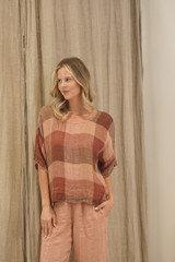 Barbara Top Cameo Brown Combo