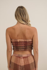 Reggie Tube Top Cameo Brown Combo
