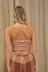 Reggie Tube Top Cameo Brown Combo
