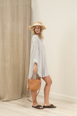 Gia Shirt Dress Lemon Sorbet Multi Stripes