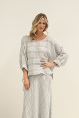 Valentina Top Top Lemon Sorbet Multi Stripes