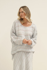 Valentina Top Top Lemon Sorbet Multi Stripes