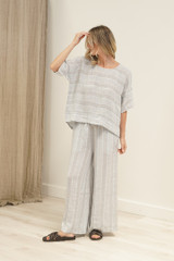 Barbara Top Lemon Sorbet Multi Stripes