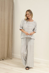 Barbara Top Lemon Sorbet Multi Stripes