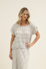 Carina Box Top Lemon Sorbet Multi Stripes