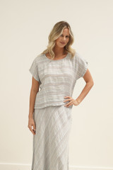 Carina Box Top Lemon Sorbet Multi Stripes