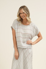 Carina Box Top Lemon Sorbet Multi Stripes