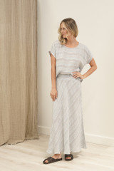 Carina Box Top Lemon Sorbet Multi Stripes