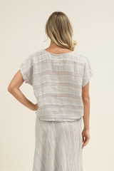 Carina Box Top Lemon Sorbet Multi Stripes
