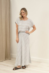 Carina Box Top Lemon Sorbet Multi Stripes