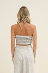 Reggie Tube Top Lemon Sorbet Multi Stripes