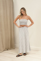 Reggie Tube Top Lemon Sorbet Multi Stripes