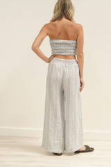 Mia Linen Pants Lemon Sorbet Multi Stripes