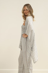 Carmen Cardigan Lemon Sorbet Multi Stripes