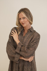 Gia Shirt Dress Toasted Earth Combo
