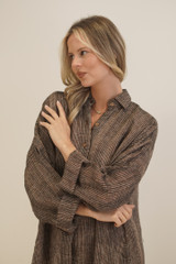 Gia Shirt Dress Toasted Earth Combo