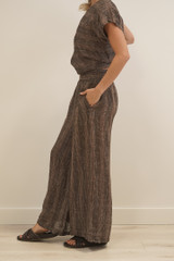 Mia Linen Pants Toasted Earth Combo