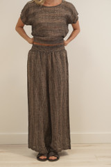 Mia Linen Pants Toasted Earth Combo