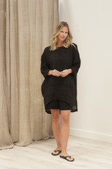 Abbey One Pocket Tunic Black Combo