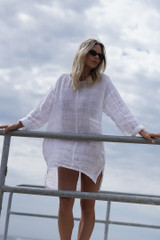 Abbey One Pocket Tunic White Combo