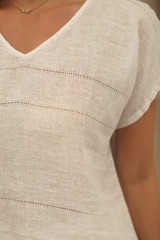 Verne V-Neck Box Top 