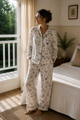 Harper Long PJ Set Eucalyptus