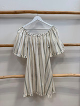 Celeste Short Dress Eucalyptus Stripes