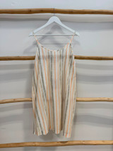 Hazel Slip Dress Soft Bloom Stripes
