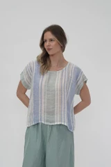 Carina Box Top Cool Coastal Stripes