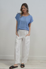 Carina Box Top Coastal Blue