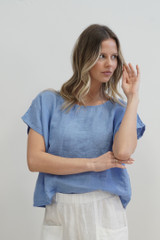 Carina Box Top Coastal Blue