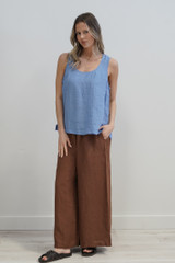 Mirabella Sleeveless Top  Coastal Blue