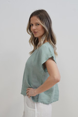 Carina Box Top Seafoam