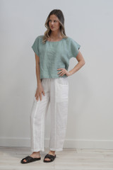 Carina Box Top Seafoam