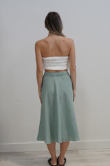 Gonna Midi Skirt w Lining Seafoam