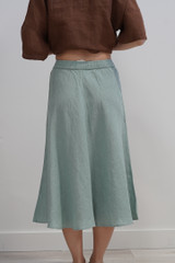 Gonna Midi Skirt w Lining Seafoam