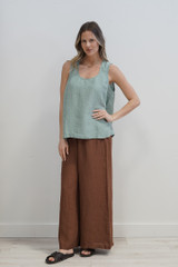 Mirabella Sleeveless Top Seafoam