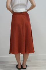 Gonna Midi Skirt w Lining Paprika