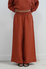 Mia Linen Pants Paprika