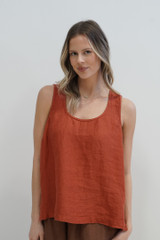 Mirabella Sleeveless Top Paprika