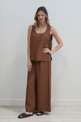 Mirabella Sleeveless Top Cocoa