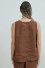 Mirabella Sleeveless Top Cocoa