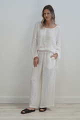 Mia Pants Cloud White