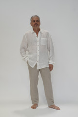Mark Long Sleeve Shirt Cloud White