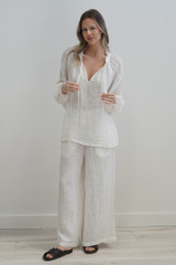 Sussana Top Cloud White
