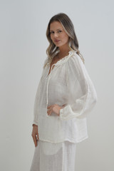 Sussana Top Cloud White