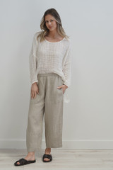 Valentina Top Ivory Woven