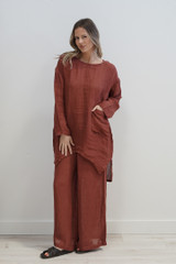 Abbey One Pocket Tunic Berry