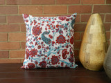 Ariana Cushion Cover Aqua/Red