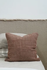 Hugo Linen Cushion Cover Rust 50X50cm
